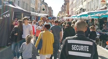 Sécurité marché de ville en Auvergne Rhone Alpes Objective Security